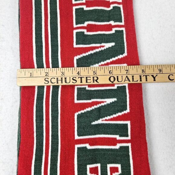 Minnesota Wild Year 2000 Scarf Maroon / Green Knit Hockey Fan Bergundy NHL - Picture 5 of 6